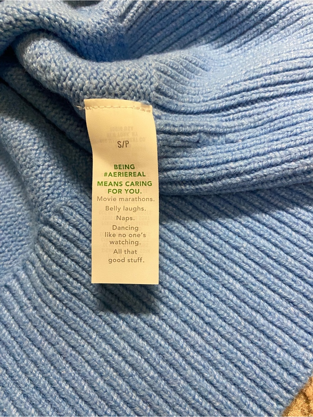 Aerie Softest Luxe Crew Sweater Blue Dachshund Dog Graphic S pullover oversized - Picture 7 of 9